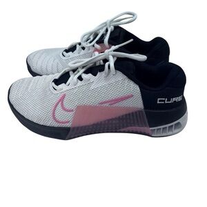 Nike Women's Metcon 9 FJ8895-900 White/Pink Lace-Up Sneaker Shoes Size 8
